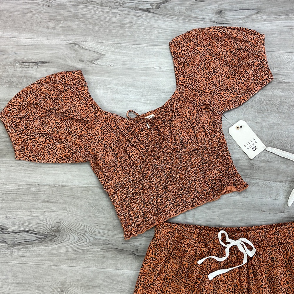 🔆BILLABONG🔆 SWEET SUNSET ROAD TRIPPIN PRINT TOP AND SHORTS SET - Picture 6 of 17